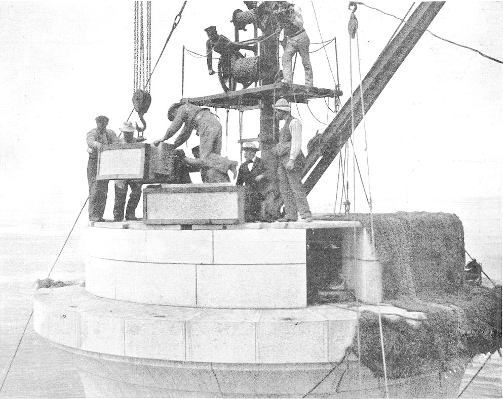 Construction du phare du fastnet