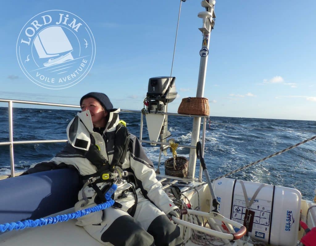 Quart sur Lord Jim en traversée de la Manche vers la Cornouailles